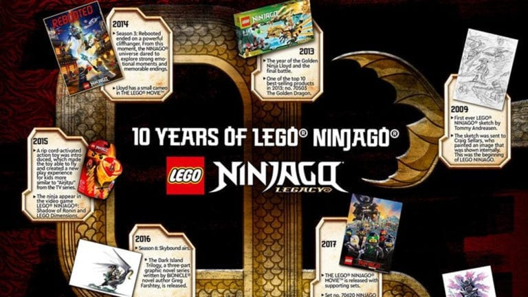 Celebrate 10 Years of LEGO NINJAGO with New Merch and LEGO Sets