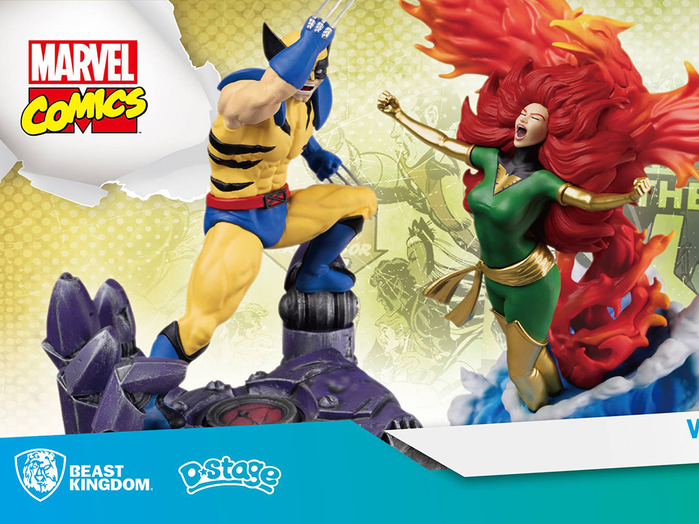 Beast Kingdom Wolverine and Dark Phoenix figures