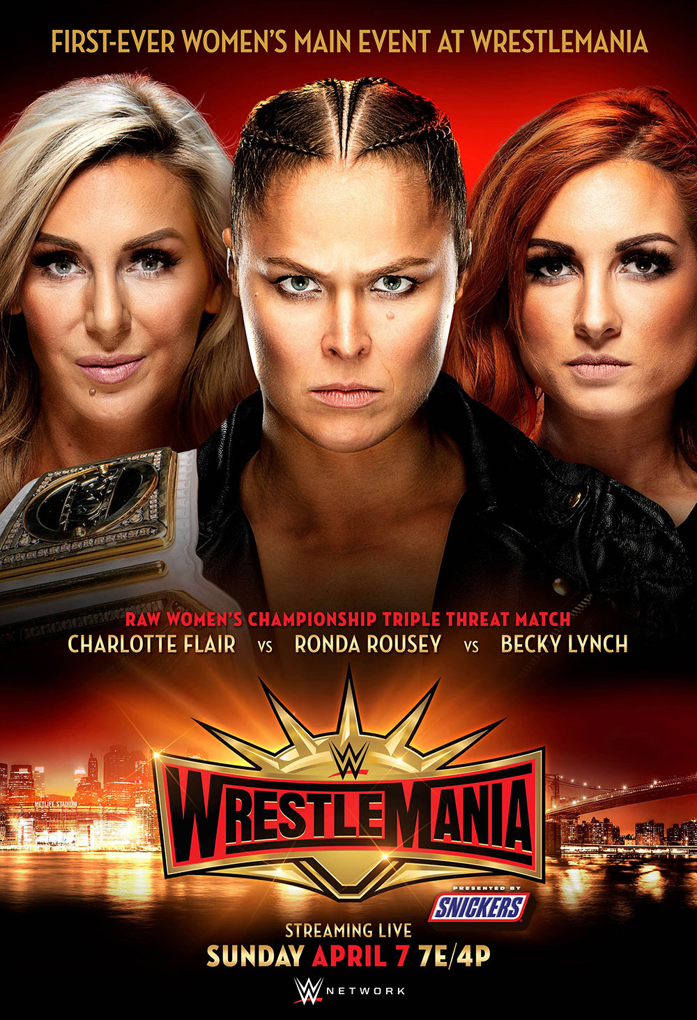 Charlotte Flair, Ronda Rousey, Becky Lynch