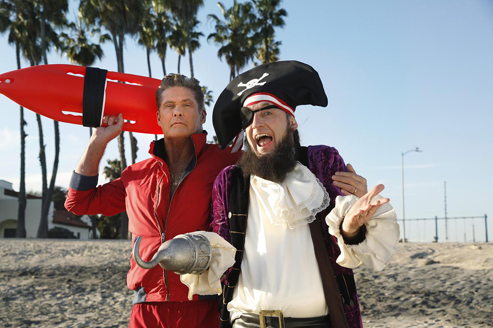 The Mighty David Hasselhoff and his Pirate friend