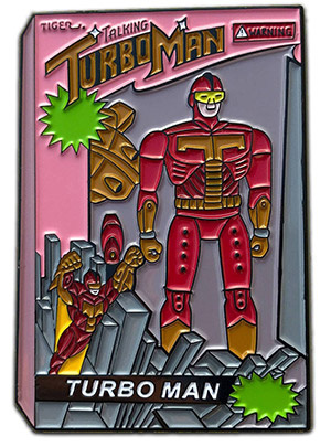 Turbo Man Enamel Pin by Pin Lounge