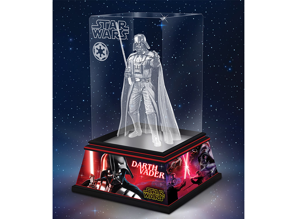 Laser Etched Glass Darth Vader