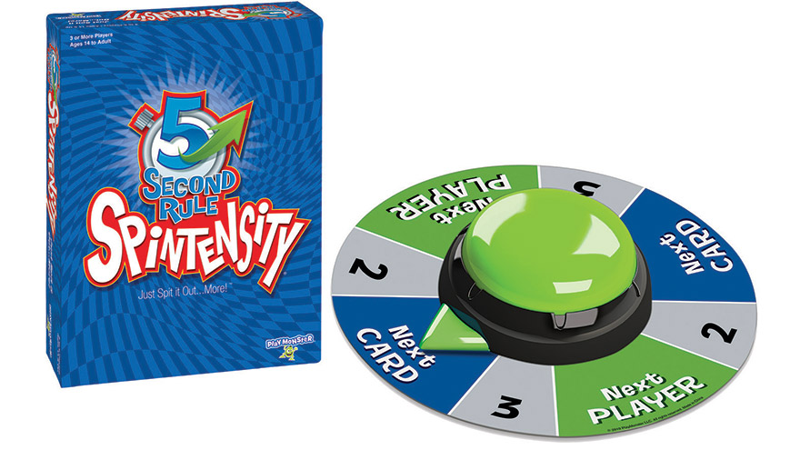 5 Second Rule Spintensity -- Randomized Timer Gives More or Less Time --  Spin to Win -- Ages 14+ - Toys 4 U