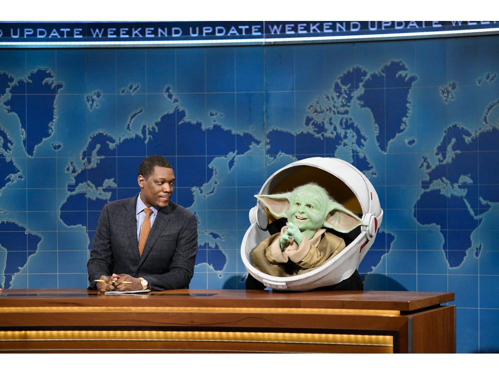 SNL Baby Yoda on Weekend Update