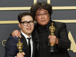 Bong Joon Ho at the 2020 Oscars
