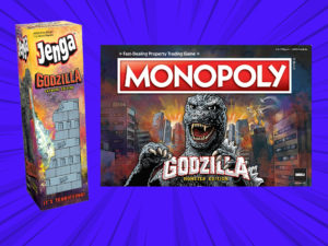 Jenga and Monopoly Godzilla Editions
