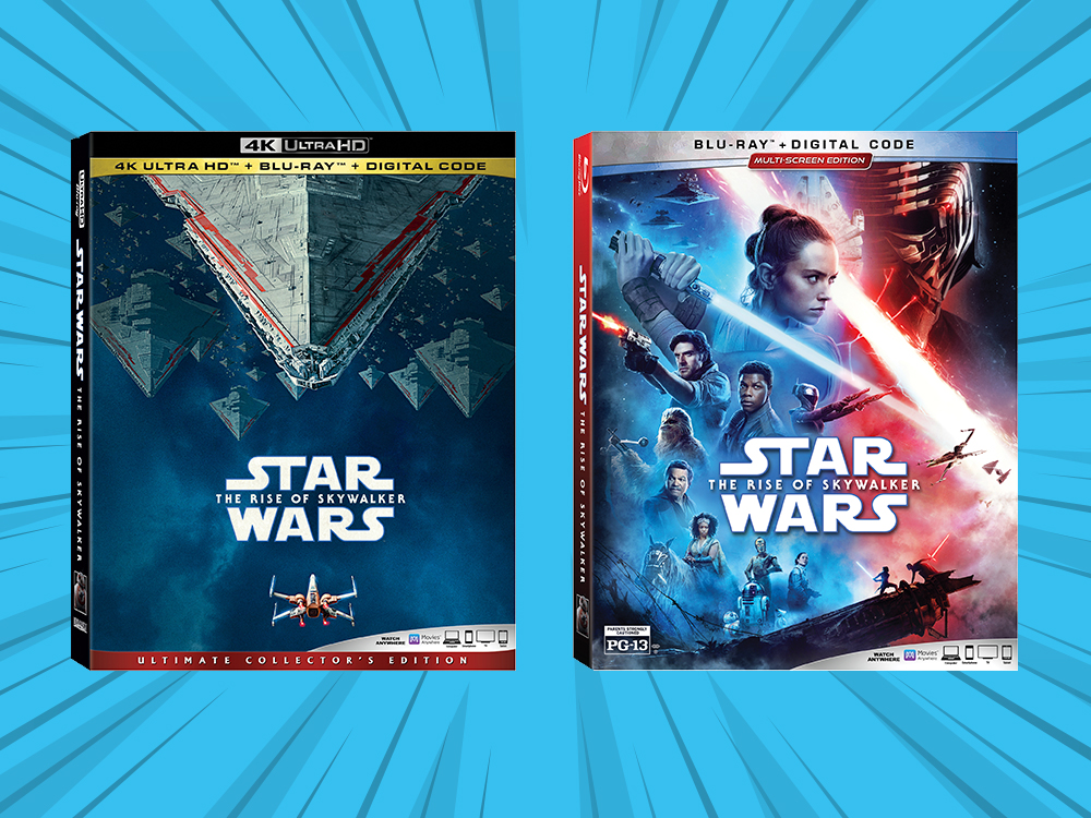 Star Wars: The Rise of Skywalker blu ray and DVD
