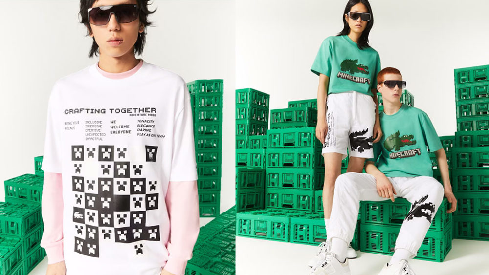 Lacoste Lacoste Live X Minecraft T-Shirt XS at FORZIERI