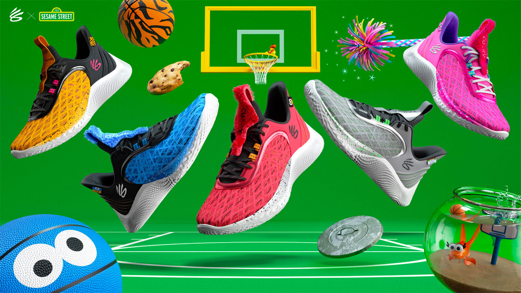Cookie Monster and Oscar the Grouch Join Curry Brand Shoe Collection