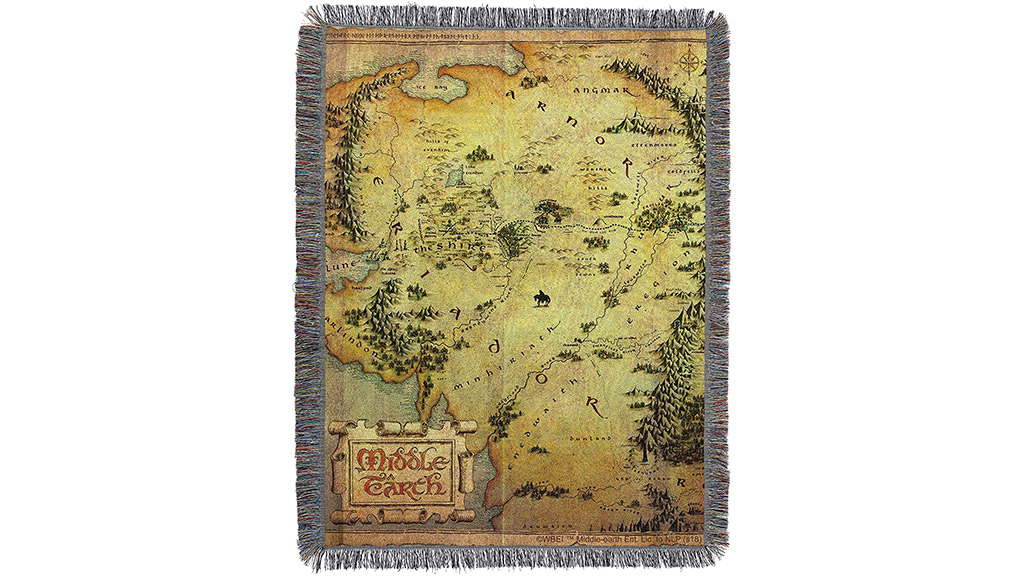 MAP OF MIDDLE EARTH TAPESTRY THROW BLANKET - The Pop Insider