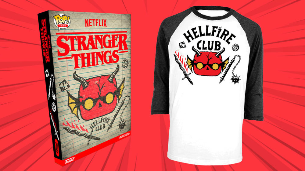 Funko Pop! Boxed Tee: Stranger Things — Hellfire Club | The Pop