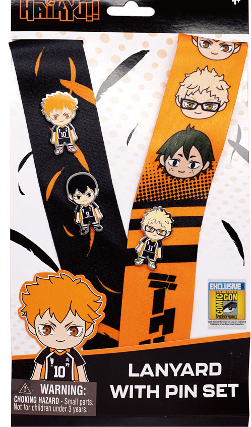 SDCC 2022 Exclusive MONOGRAM Haikyu!! Lanyard Pins Set San Diego