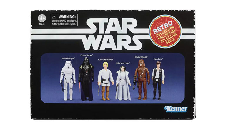 Hasbro Star Wars Retro Collection – Multipack 6 Action Figure Da 9,5 Cm: Una Nuova Speranza – Stormtrooper, Darth Vader, Luke, Leia, Chewbacca, Han Solo - 2