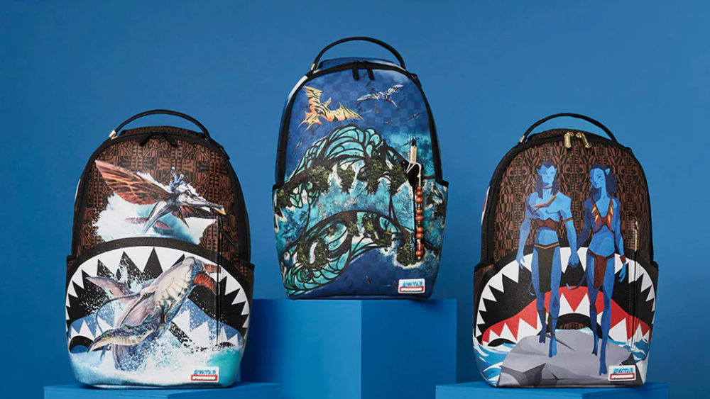 SPRAYGROUND: backpack with rhinestones - Blue  Sprayground duffel bag  910B4339NSZ online at