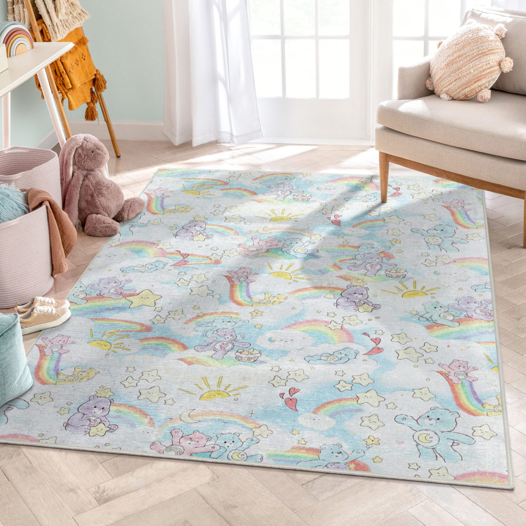Three Bears Rug Step into Care-a-Lot with These Care Bears Rugs | The Pop Insider
