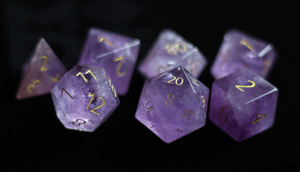 FanRoll by Metallic Dice Games Misfit Metals, Bag of DND Dice, Role Playing Game Dice Accessories for Dungeons and Dragons