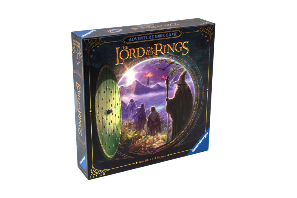 The front of The Lord of the Rings Adventure Book Game by Ravensburger Games