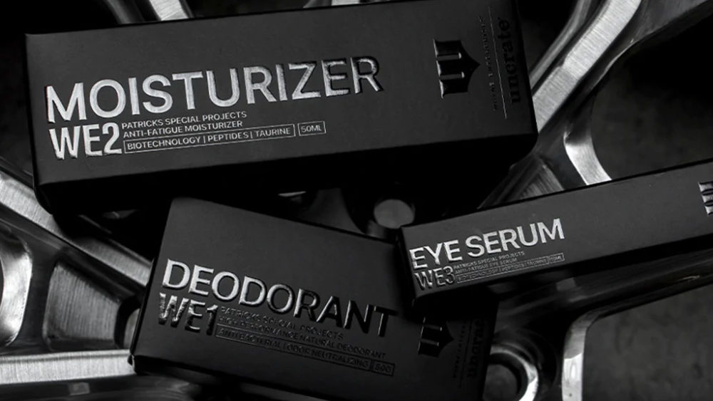 Anti-Fatigue Moisturizer, Triple Technology Eye Serum, and High-Performance Deodorant from Wayne Enterprises x Patricks