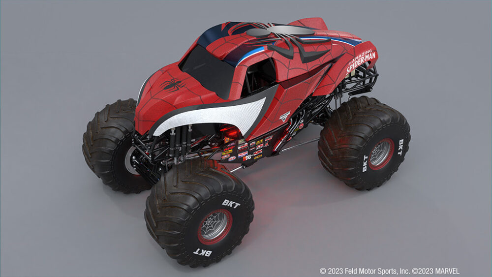 Check Out the All-New Spider-Man Monster Jam Truck