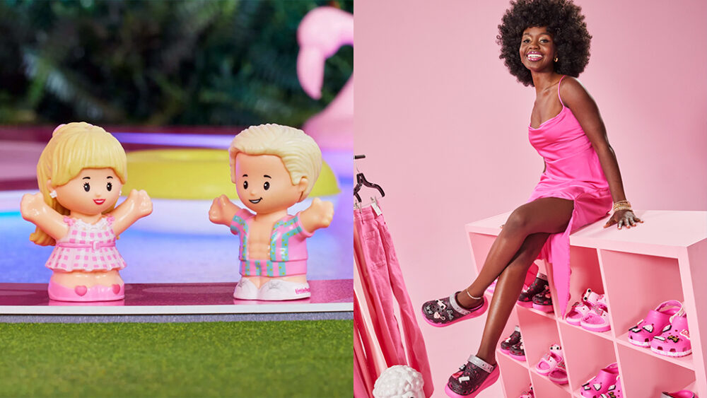  Barbie The Movie Ken Doll Wearing Pastel Pink and Green Striped  Beach Matching Set with Surfboard and White Sneakers : Toys & Games