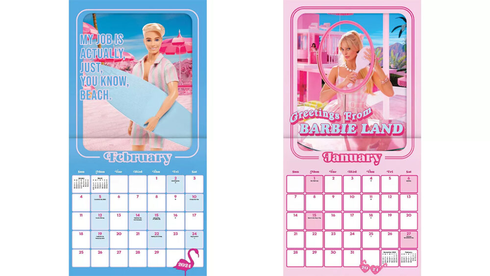 Barbie 2024 Wall Calendar Leia Shauna