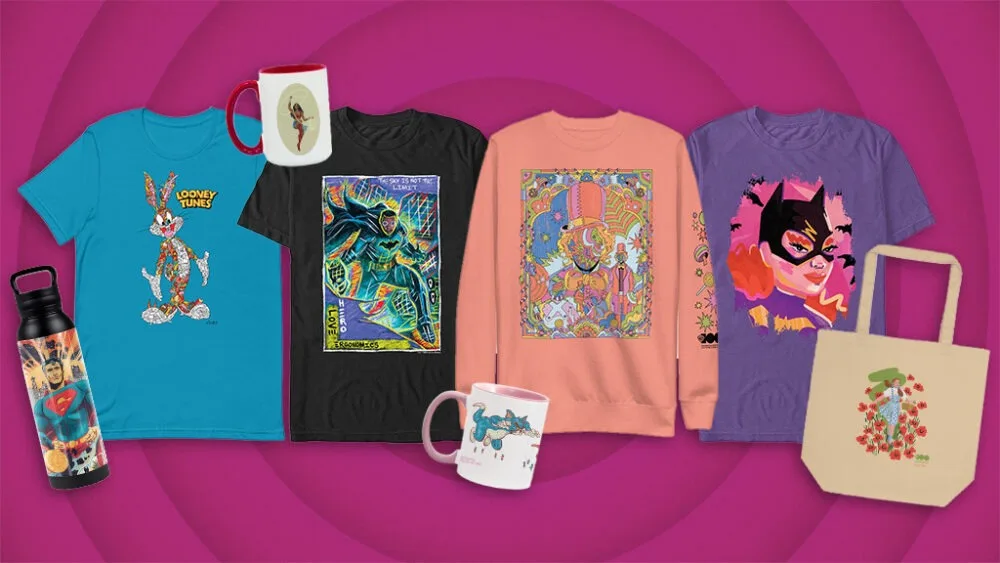 Artists Create Nostalgic Merch for Warner Bros.' 100th Anniversary