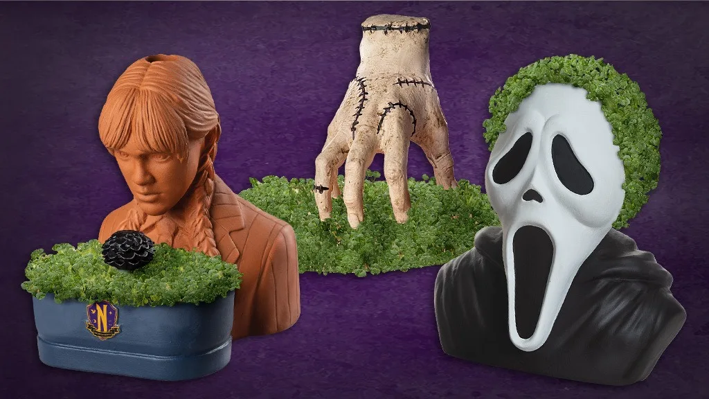 These Spooky Chia Pets Set the Mood for a Frightful Halloween