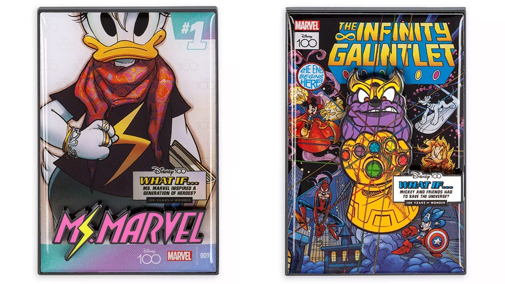 FIRST LOOK: Disney100 Marvel Comics 'What If?' Cover Pins Revealed at  Magic HAP-Pins Trading Event - WDW News Today