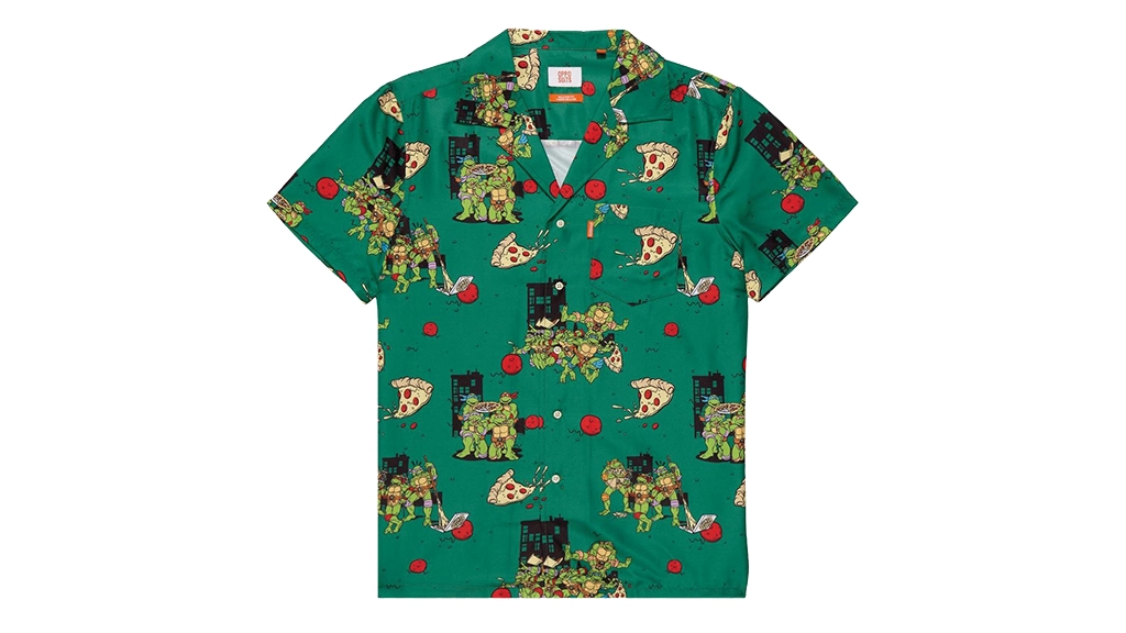 The Amazing Raph's Pizza Time Ninja Turtle 3D Hawaiianan Shirt For