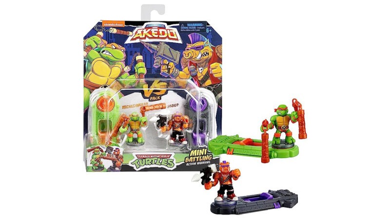 LEGENDS OF AKEDO TMNT S1 MINI BATTLING ACTION WARRIORS VERSUS PACKS ...