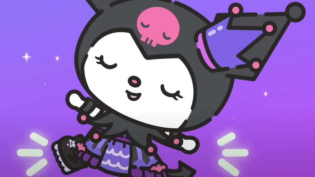 Sanrio Kuromi Brooch - Purple and Black