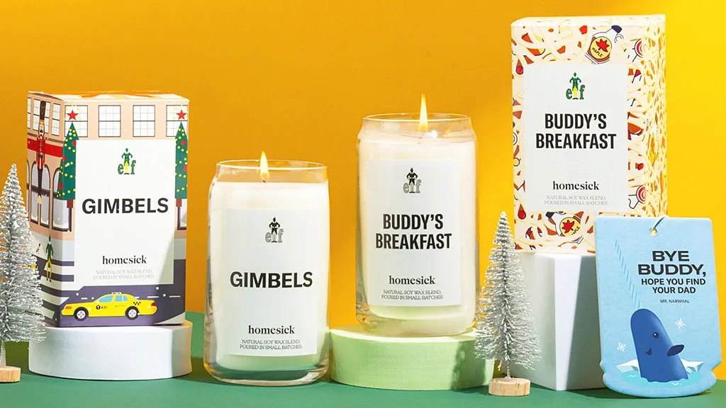 Pop Culture Home Decor: Homesick's 'Elf' Candle Collection