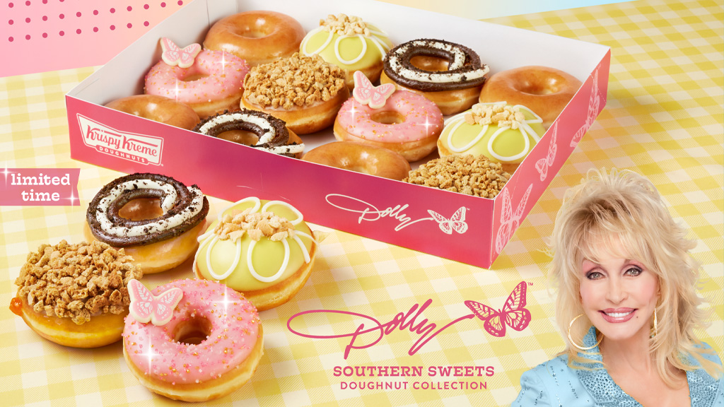Krispy Kreme Just Launched Dolly Parton Doughnuts