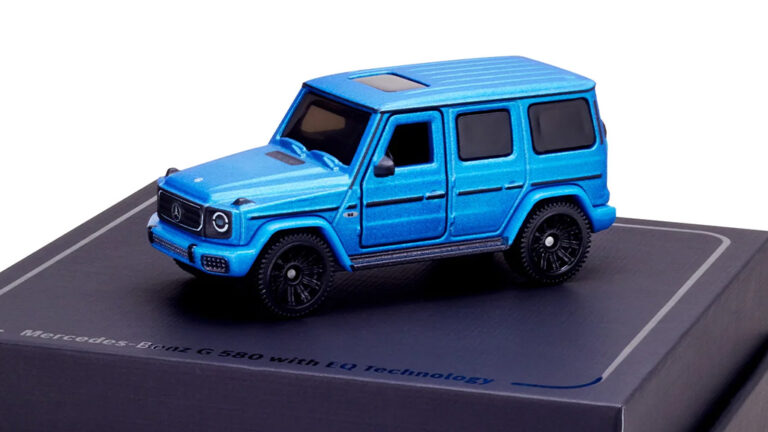 Matchbox Mercedes Benz G 580 Mit EQ Technologie – Modellauto 2024, Schwarz, Bewegliche Teile
