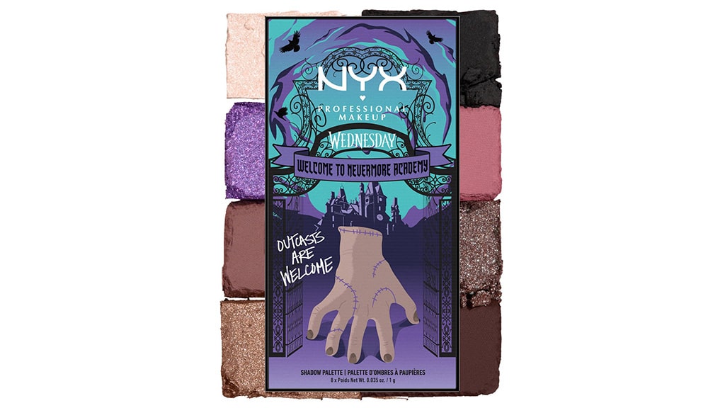 Goth Meets Glam in NYX's Limited Edition Wednesday Makeup - The