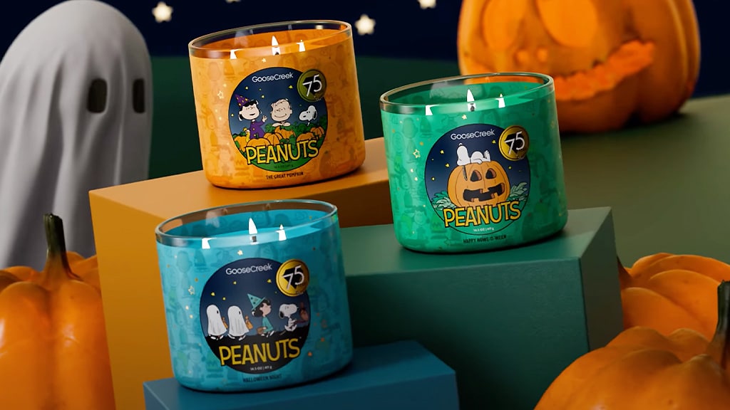 Fall Into Cozy Scents with Goose Creek's New 'Peanuts' Candles