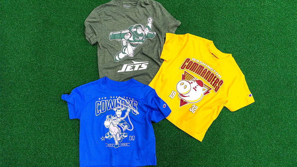 Disney Teams Up with Champion for NFL Merch