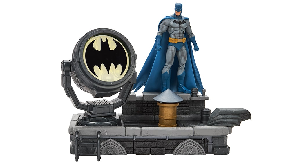 DC Premium Batman: Hush Rooftop Bat-Signal Diorama Set | Source: Mattel