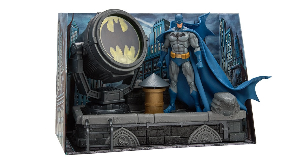 DC Premium Batman: Hush Rooftop Bat-Signal Diorama Set | Source: Mattel
